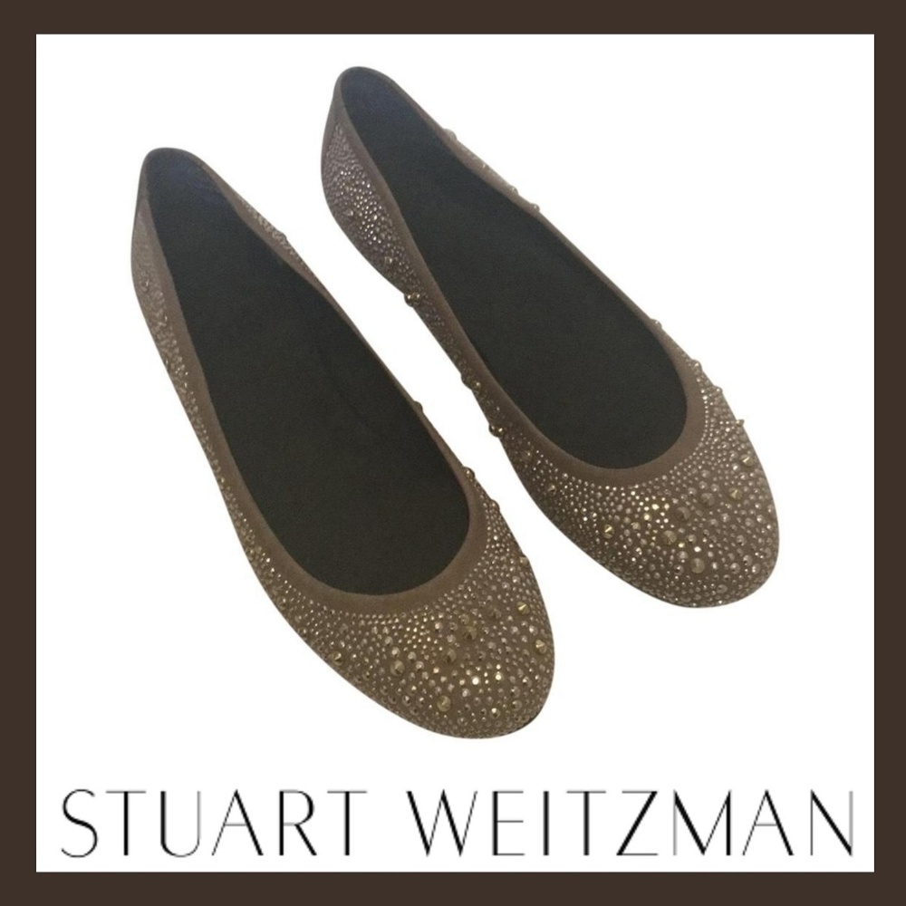 Stuart Weitzman Nubeads Embellished Flat